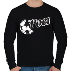 PRINTFASHION Boci Foci - Férfi pulóver - Fekete