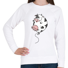 PRINTFASHION Boci lufi - Női pulóver - Fehér