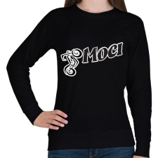 PRINTFASHION Boci Moci - Női pulóver - Fekete női pulóver, kardigán