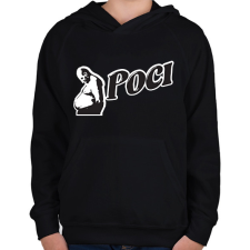 PRINTFASHION Boci Poci - Gyerek kapucnis pulóver - Fekete gyerek pulóver, kardigán