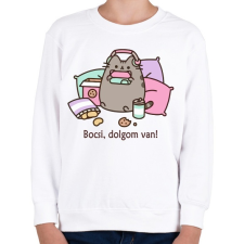 PRINTFASHION Bocsi, dolgom van! - Gyerek pulóver - Fehér gyerek pulóver, kardigán