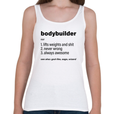 PRINTFASHION Bodybuilder jelentése - Női atléta - Fehér
