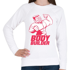 PRINTFASHION BodyBuilder - Női pulóver - Fehér
