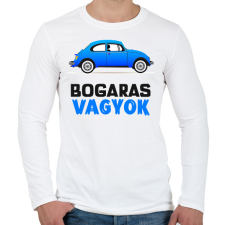 PRINTFASHION BOGARAS VAGYOK - Férfi hosszú ujjú póló - Fehér férfi póló