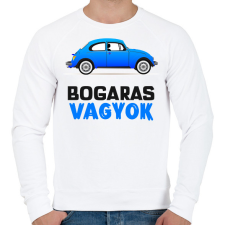 PRINTFASHION BOGARAS VAGYOK - Férfi pulóver - Fehér férfi pulóver, kardigán