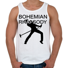 PRINTFASHION Bohemian Rhapsody - Férfi atléta - Fehér atléta, trikó
