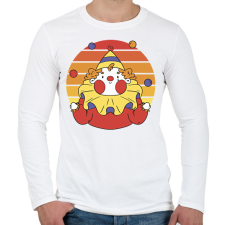 PRINTFASHION Bohóc - Férfi hosszú ujjú póló - Fehér férfi póló