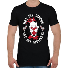 PRINTFASHION Bohóc - Férfi póló - Fekete férfi póló