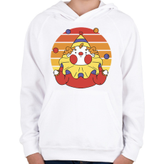 PRINTFASHION Bohóc - Gyerek kapucnis pulóver - Fehér