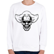 PRINTFASHION Bohóc koponya - Gyerek pulóver - Fehér gyerek pulóver, kardigán