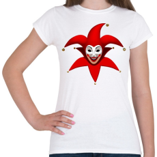 PRINTFASHION Bohócos póló - Női póló - Fehér