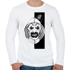 PRINTFASHION Bohócrém - Férfi hosszú ujjú póló - Fehér férfi póló