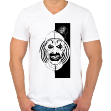 PRINTFASHION Bohócrém - Férfi V-nyakú póló - Fehér férfi póló