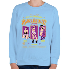 PRINTFASHION Bohózat - Gyerek pulóver - Világoskék