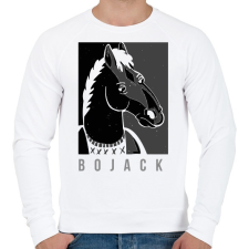 PRINTFASHION BOJACK - Férfi pulóver - Fehér férfi pulóver, kardigán