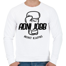 PRINTFASHION BOKSZ - Adni jobb mint kapni - Férfi pulóver - Fehér férfi pulóver, kardigán