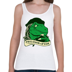 PRINTFASHION Bölcs raptor - Női atléta - Fehér