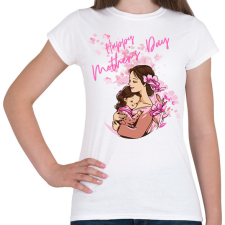 PRINTFASHION Boldog Anyák napját - Női póló - Fehér női póló