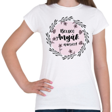 PRINTFASHION Boldog Anyák napját - Virágos - Női póló - Fehér