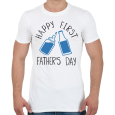PRINTFASHION Boldog első apák napját! - Férfi póló - Fehér