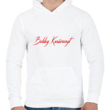 PRINTFASHION Boldog Karácsonyt - Férfi kapucnis pulóver - Fehér férfi pulóver, kardigán