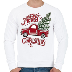 PRINTFASHION Boldog Karácsonyt! - Férfi pulóver - Fehér