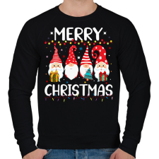 PRINTFASHION boldog karácsonyt  - Férfi pulóver - Fekete férfi pulóver, kardigán