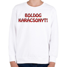 PRINTFASHION Boldog karácsonyt  - Gyerek pulóver - Fehér