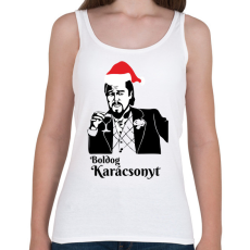 PRINTFASHION Boldog karácsonyt Leonardo DiCaprio - Női atléta - Fehér