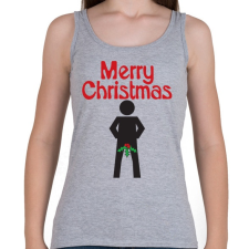 PRINTFASHION Boldog Karácsonyt! - Női atléta - Sport szürke női trikó