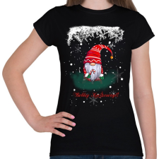 PRINTFASHION Boldog Karácsonyt! - Női póló - Fekete női póló