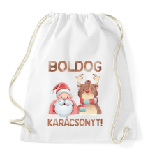 PRINTFASHION Boldog karácsonyt! - Sportzsák, Tornazsák - Fehér tornazsák