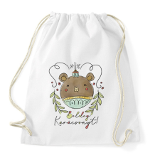 PRINTFASHION Boldog Karácsonyt! - Sportzsák, Tornazsák - Fehér tornazsák