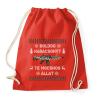 PRINTFASHION Boldog Karácsonyt Te mocskos állat! - Sportzsák, Tornazsák - Piros