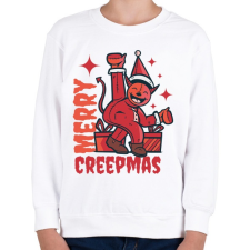 PRINTFASHION Boldog Karit - Karácsony - Merry Creepmas - Gyerek pulóver - Fehér gyerek pulóver, kardigán