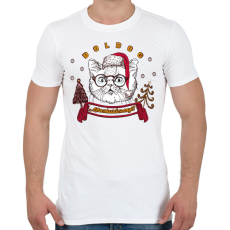 PRINTFASHION Boldog Macskarácsonyt! - Férfi póló - Fehér