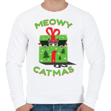 PRINTFASHION Boldog MacsKarácsonyt!  - Férfi pulóver - Fehér férfi pulóver, kardigán