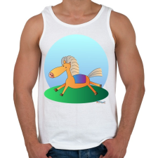 PRINTFASHION Boldog paci - Férfi atléta - Fehér atléta, trikó