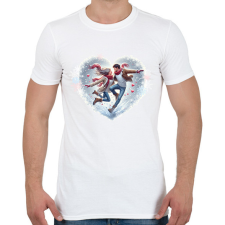 PRINTFASHION Boldog szerelem télen - Férfi póló - Fehér férfi póló