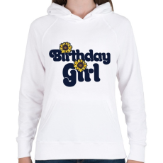 PRINTFASHION Boldog születésnapot! - Női kapucnis pulóver - Fehér