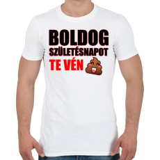 PRINTFASHION Boldog születésnapot te.. - Férfi póló - Fehér