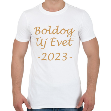 PRINTFASHION Boldog Új Évet! 02 - Férfi póló - Fehér férfi póló