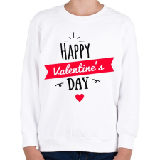 PRINTFASHION Boldog valentin napot - Gyerek pulóver - Fehér gyerek pulóver, kardigán