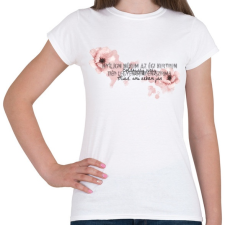PRINTFASHION Boldogság virág - Női póló - Fehér női póló