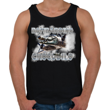 PRINTFASHION Bombardino Crocodilo - Férfi atléta - Fekete atléta, trikó