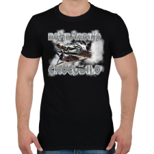 PRINTFASHION Bombardino Crocodilo - Férfi póló - Fekete férfi póló