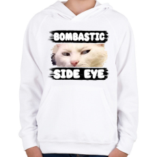 PRINTFASHION bombastic side eye - Gyerek kapucnis pulóver - Fehér