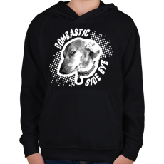 PRINTFASHION Bombastic side eye - Gyerek kapucnis pulóver - Fekete