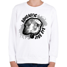 PRINTFASHION BOMBASTIC SIDE EYE - Gyerek pulóver - Fehér gyerek pulóver, kardigán