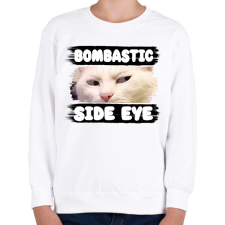 PRINTFASHION bombastic side eye - Gyerek pulóver - Fehér gyerek pulóver, kardigán